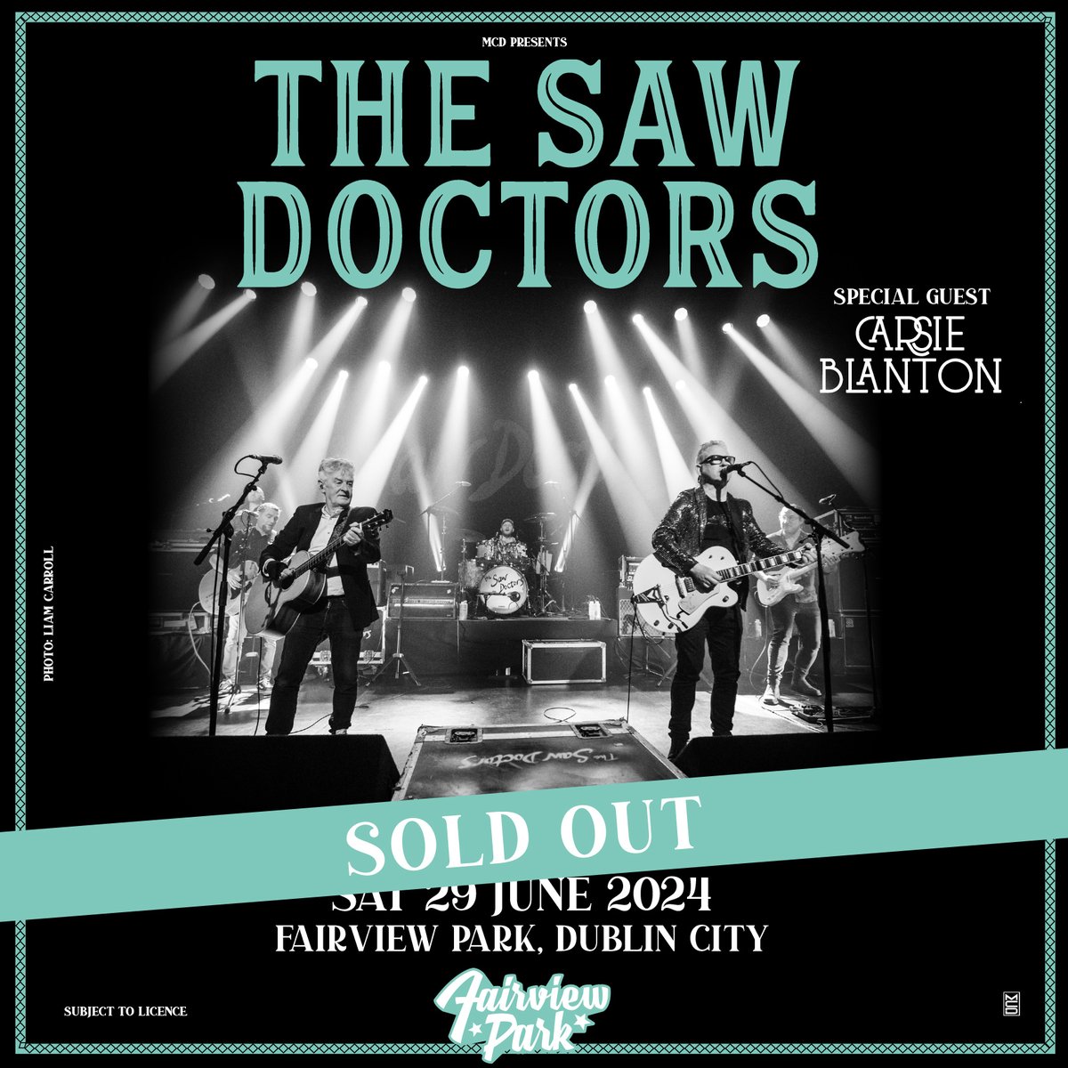 ✨ The amazing Carsie Blanton has now been added as special guest for @sawdoctors sold out #fairviewpark show this June! ⚡️