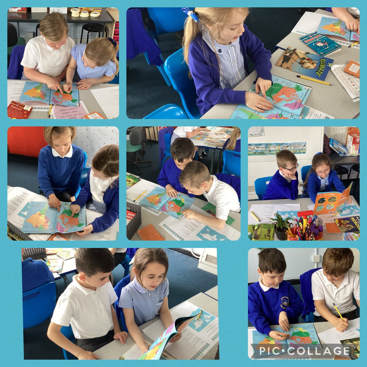 Y2 have been working as Geographers! We have used atlases to identify the location of Canada & the oceans surrounding it. Ask us the name of the 3 of them! We cannot wait to share what we have learned on Wednesday for our Geography Day! #y2 #geography #mappingskills