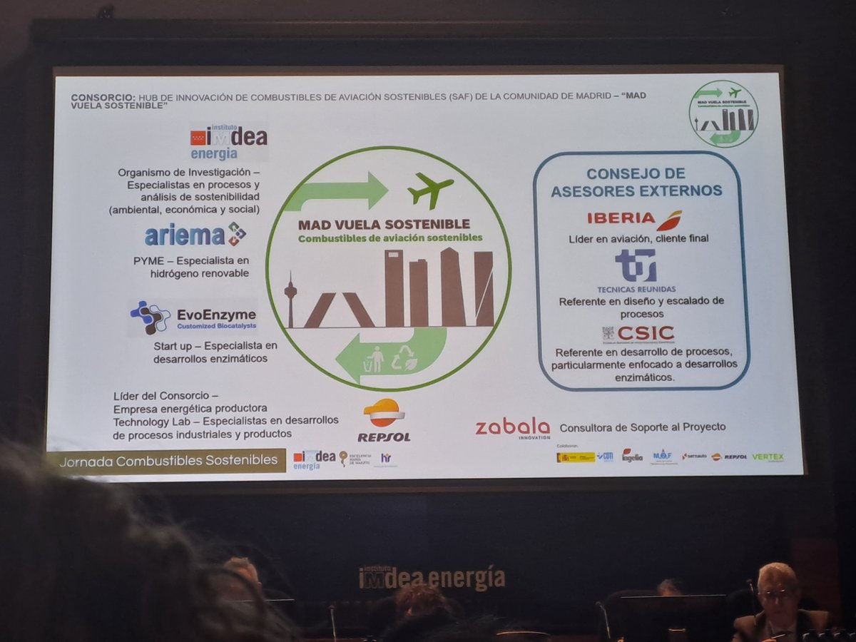 🌿 Check out updates from @IMDEA_Energia's #SustainableFuels #Infoday session last week, featuring insightful discussions with industry leaders! 🎙️🌍  
For more, visit IMDEA's website:👉 energia.imdea.org/en/imdea-energ… 

#Biofuels #ResearchAndDevelopment #SustainableTransport #aviation