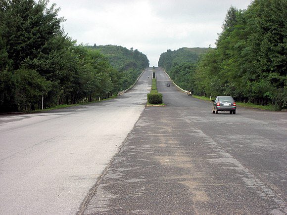 interestingly, North Korea’s chronically empty 10-lane Pyongyang-Kaesong Motorway is one of the best examples globally of the futility & cruel extravagance of excessively large highways