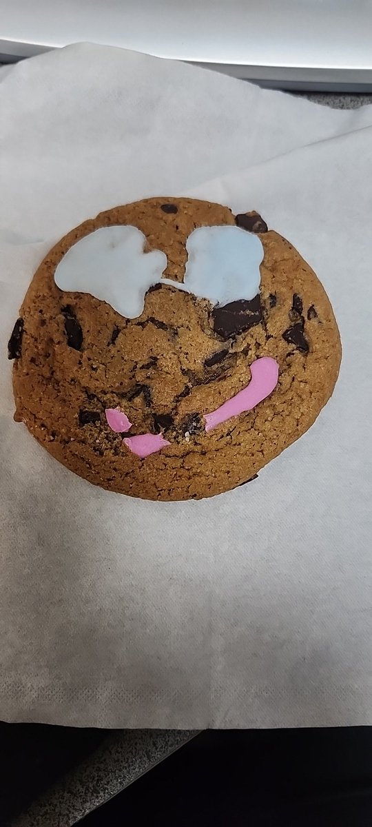 #smilecookies This is Frank. He's having a bit of a Monday but happy to be raising money for charity