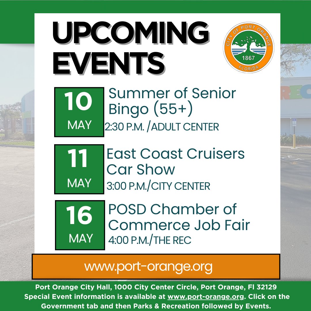 Check out exciting events in our city! 🎉 Visit our website for details: tinyurl.com/ybja9vun #CityEvents #CommunityFun