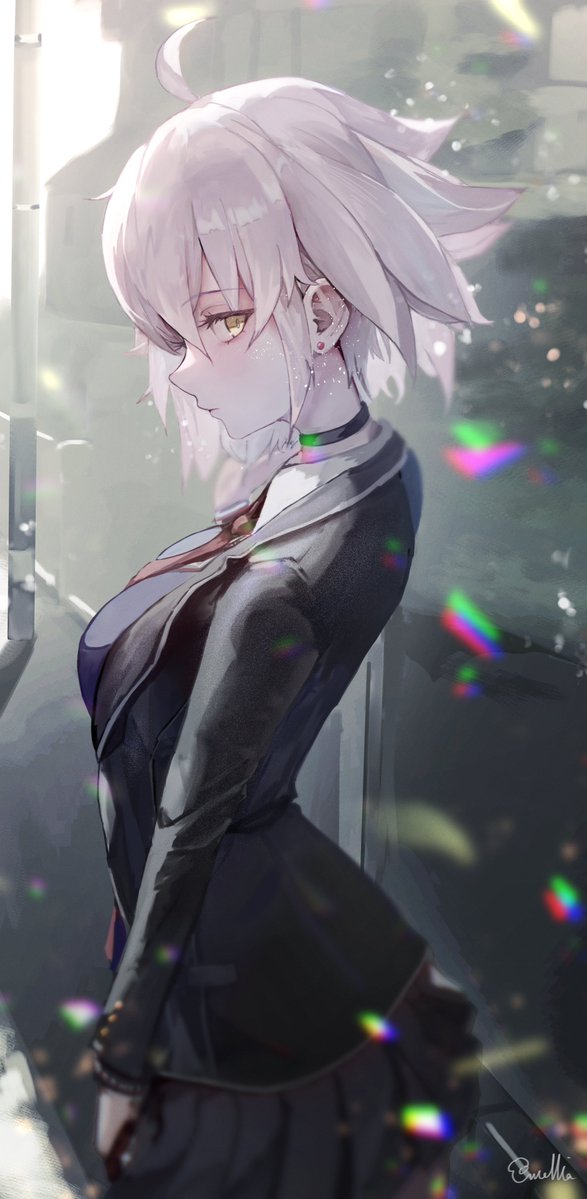 jeanne d'arc alter (avenger) (fate) ,jeanne d'arc alter (fate) 1girl solo breasts looking at viewer short hair shirt large breasts  illustration images