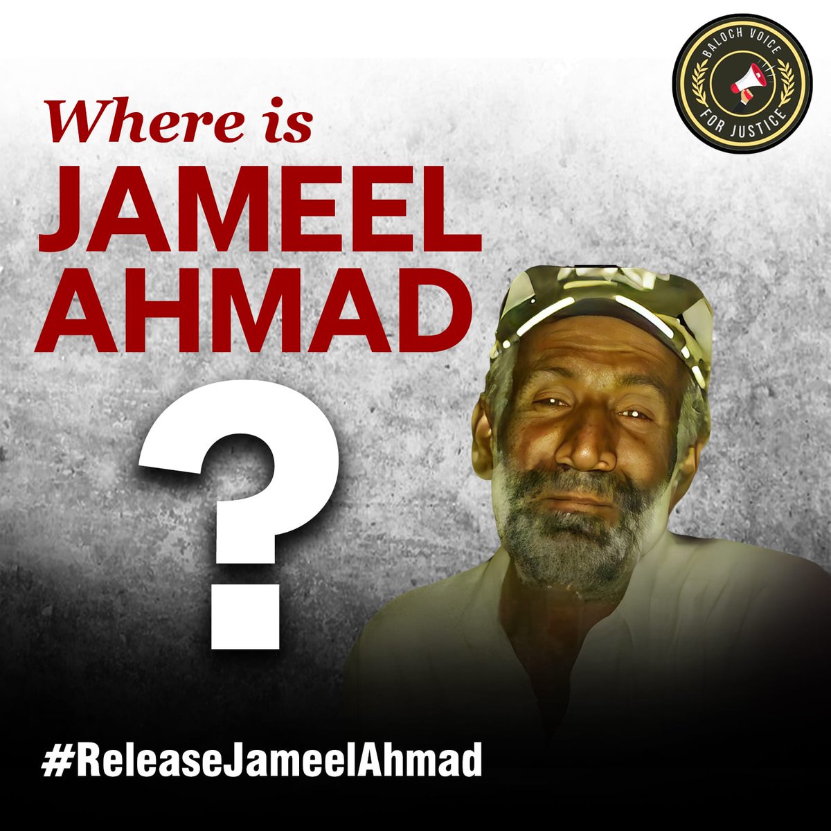 Enforced disappearances are a flagrant violation of human rights that cannot be tolerated. Jameel Ahmed's abduction is a glaring example of this injustice. Let's unite, demand his safe return, and put an end to this inhumane practice. #ReleaseJameelAhmad