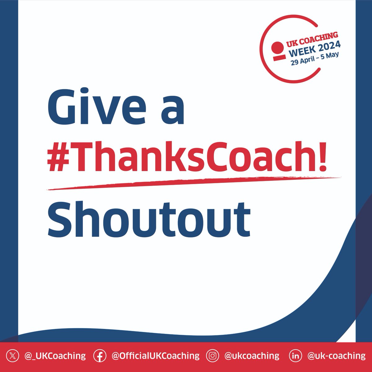 Great coaches change lives! 🤩 Mae hyfforddwyr gwych yn newid bywydau! 🤩 This #UKCoachingWeek, we’re celebrating the unsung heroes of sport & physical activity! 👏 Share your #ThanksCoach message & say 'Diolch'! @_UKCoaching 🙌 ukcoaching.org/thankscoach-wa…