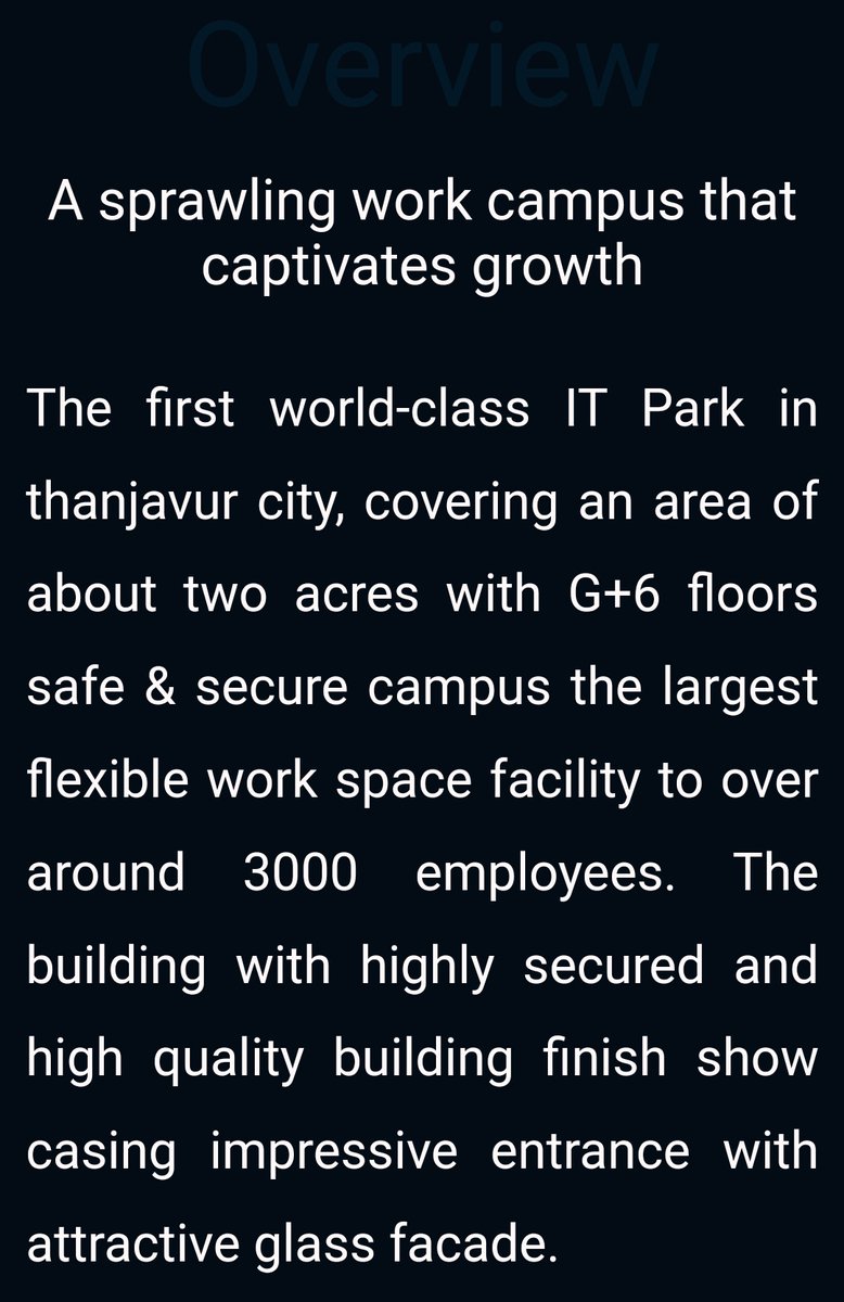 #Thanjavur's 1st Private IT Park 'APM IT Park' with the state of art facilities.

📍Palliagraharam Link Road, Manakarampai (P),
#Thanjavur 🧑🏻‍💻📊

#ITJobs #DeltaRegion