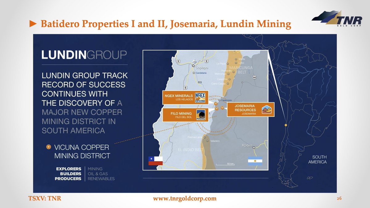#TNRGold🔋 $TNR.v ⚡️Royalty projects are growing

#Ganfeng is constructing US$600M #MarianaLithium
 
#McEwen released a new PEA at giant #LosAzules Copper, Gold & Silver

#Lundin Group is building #Josemaria with our Net Profits Royalty on Batidero I & II kirillklip.blogspot.com/2024/02/tnr-go…