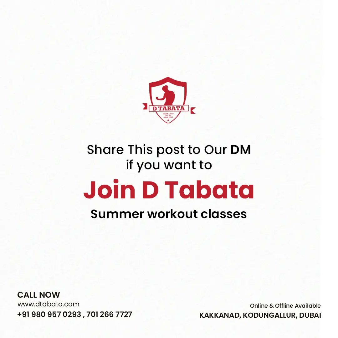 Stay Fit, Stay Cool! Join us this summer at for a sizzling season of workouts and wellness.

Follow @dilsilstabata

#TabataExercise #FitnessPartner #Gym #transformation #bellyfat #summer #summerfitness