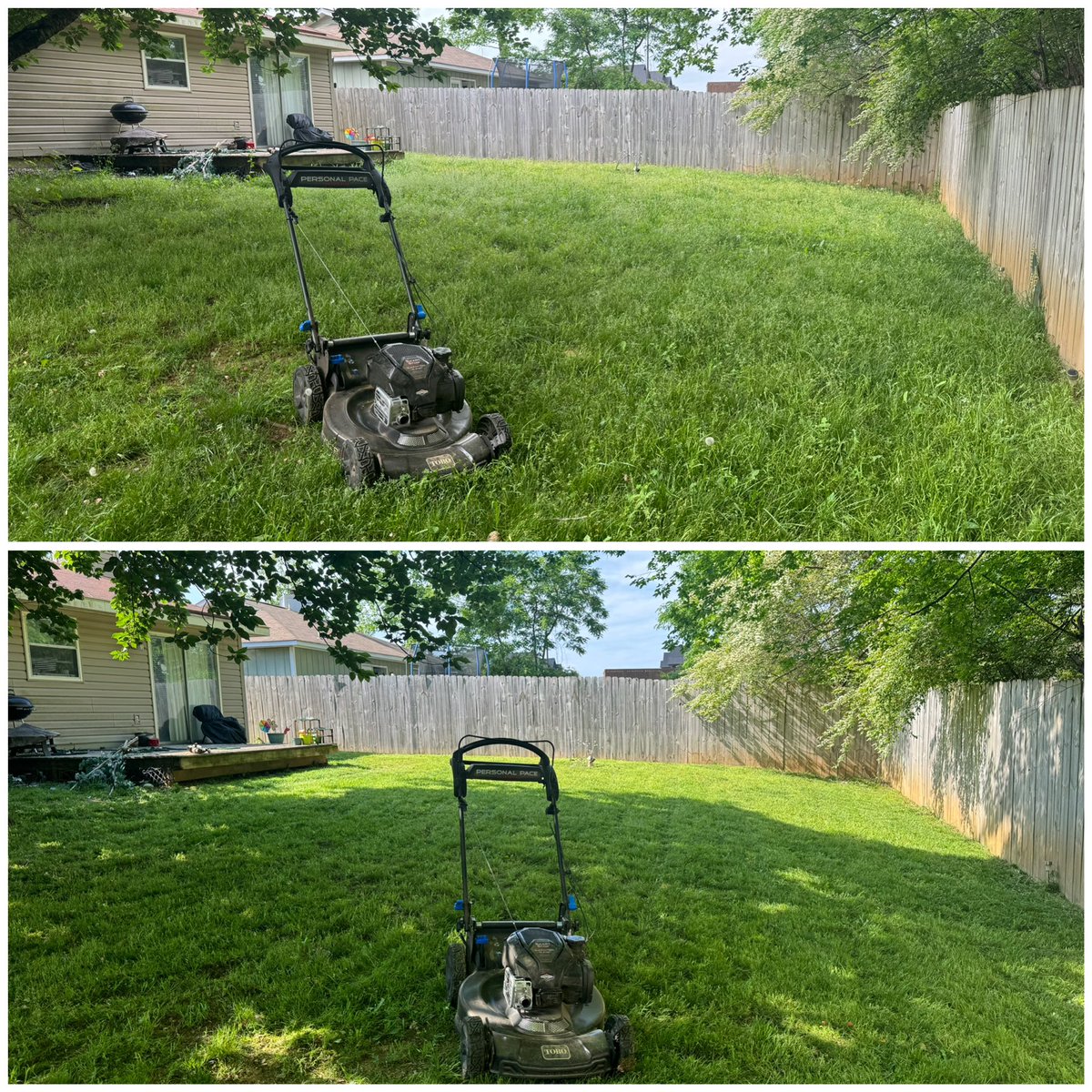 This morning I had the pleasure of mowing Ms. Heltons lawn . It was great seeing her, she’s doing well . Making a difference one lawn at a time .