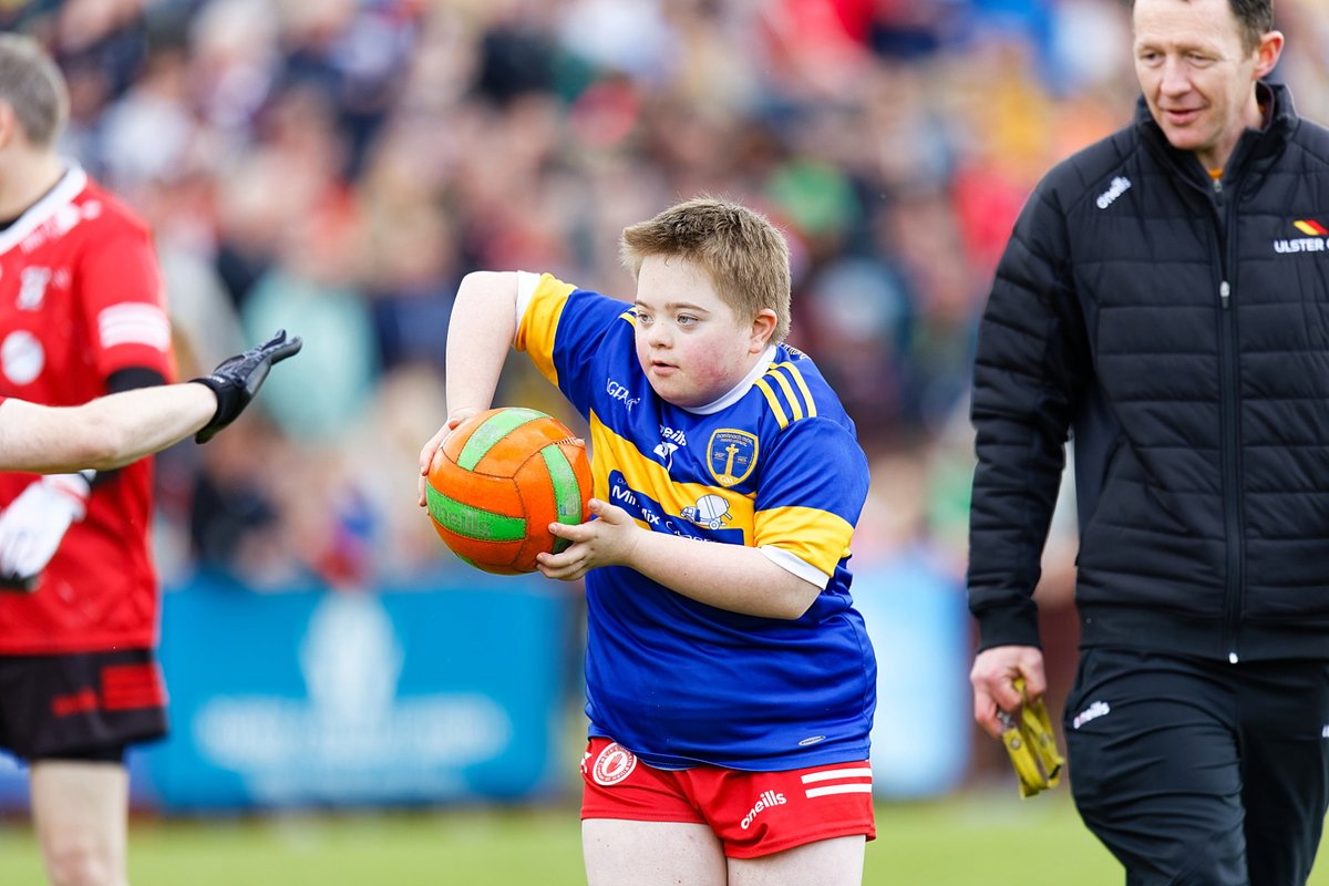 The GAA For ALL All-Stars in Ulster took centre stage during the weekend's #Ulster2024 SFC Semi Finals! 🏐 Nearly 140 players from across the province were the stars of the show during halftime games in Clones & Celtic Park 🙌 Read more 👉ulster.gaa.ie/2024/04/gaa-fo… #GAAForALL