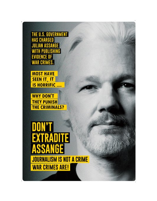 #Assange:
'Se non c'è più nessuno disposto o capace di pubblicare la verità, allora il pubblico può essere manipolato. E questo è l'obiettivo finale.'

@liliaragnar @elonmusk

#StellaAssange #FreeAssangeNOW #LetHimGoJoe