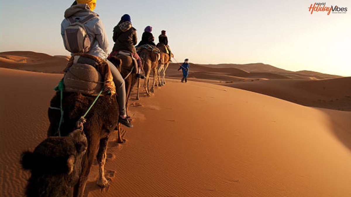 Ready to conquer the vastness of the Sahara Desert? 🐪 Get ready for the adventure of a lifetime!🫣

#WorldHolidayVibes #SaharaDessert #GoodVibesOnly #Travel #NEVERSTOPexploring