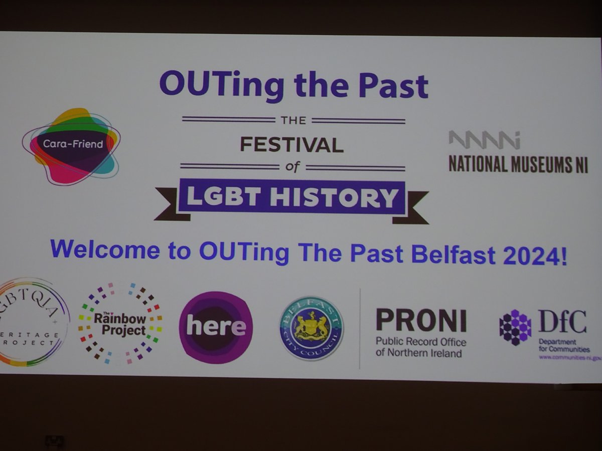 Cara-Friend wish to offer a huge thanks to everyone who presented at & attended the Belfast hub of @OTPFest 2024 for a day of learning about the history & heritage of the LGBTQIA+ community.