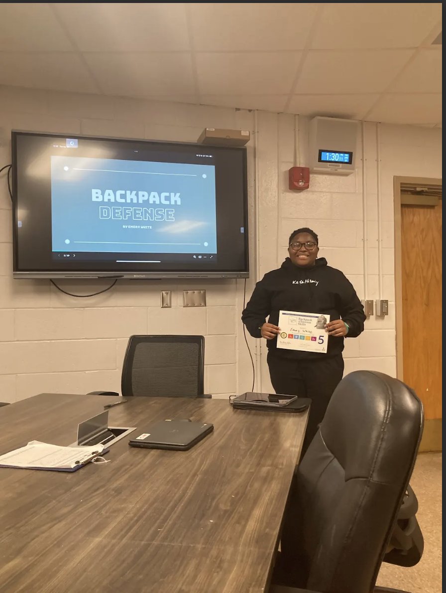 Congratulations to Senior, Emory White, at Central High School, for receiving EXCEEDS expectations on her Defense of Learning presentation!!!