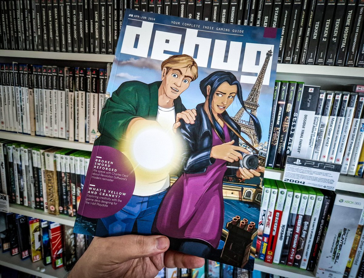Fresh in today's Post! @debugmagazine #5, featuring the cover story of the upcoming #BrokenSwordReforged by @RevSoftGames. Can't wait to read this later! (Also, love the look and quality of magazine 👍)