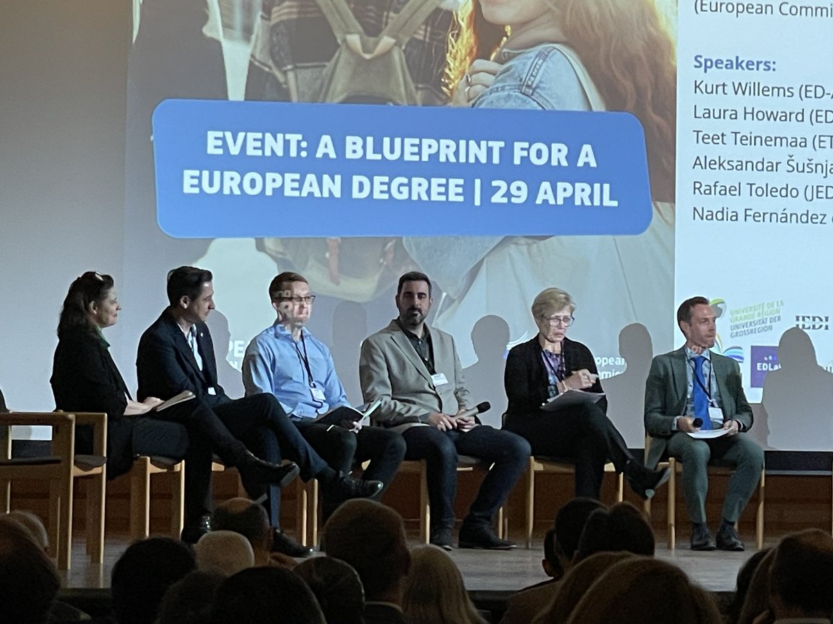 Silvia Gomez (@silviay_sgr) on Twitter photo A Blueprint for #EuropeanDegree: today we are hearing the results from the pilot projects on #ED & #legalstatute of @EuropeanUniversities. Proud to see so many <a href="/YERUN_EU/">YERUN</a> members on stage! #FOCI #ETIKETA #SMARTT <a href="/AllianceYufe/">YUFE - Young Universities for the Future of Europe</a> <a href="/FilmEU_Univ/">FilmEU - European University</a> <a href="/EutopiaUni/">EUTOPIA</a> A Blueprint for #EuropeanDegree: today we are hearing the results from the pilot projects on #ED & #legalstatute of @EuropeanUniversities. Proud to see so many <a href="/YERUN_EU/">YERUN</a> members on stage! #FOCI #ETIKETA #SMARTT <a href="/AllianceYufe/">YUFE - Young Universities for the Future of Europe</a> <a href="/FilmEU_Univ/">FilmEU - European University</a> <a href="/EutopiaUni/">EUTOPIA</a>