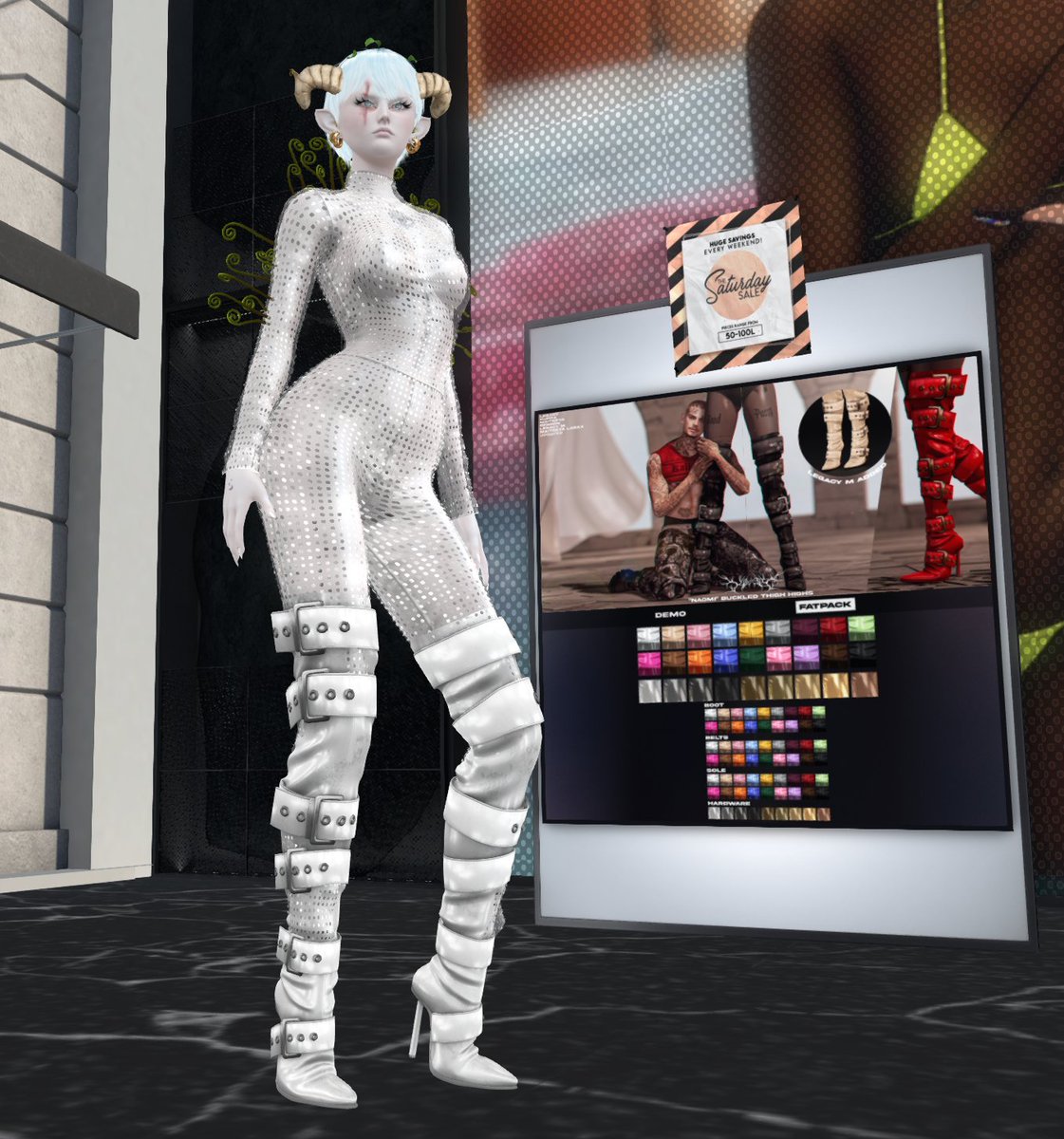 Raizo_Karas's tweet image. 先週末のKlubbのThe Saturday Saleのboots。

#Klubb "Naomi" Buckled Thigh Highs [FP]
maps.secondlife.com/secondlife/Exp…
#SecondLife