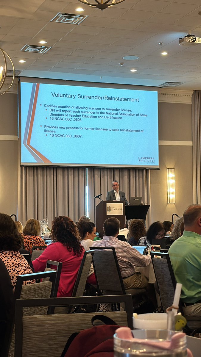 Day 1 of Spring ‘24 PANC. Dean Shatley, Campbell Shatley PLLC, Attorney, presents updates to the Standards of Prof’l Conduct. Happy Monday!