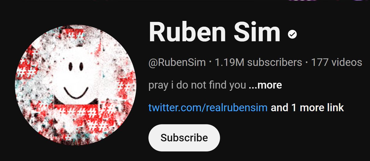 Hey @TeamYouTube, you should know you have Ruben Sim, an active creator with a million subscribers that is playing a role in targeted harassment to a community that should be protected on your site. He has displayed on MANY occasions violent acts toward the furry community.