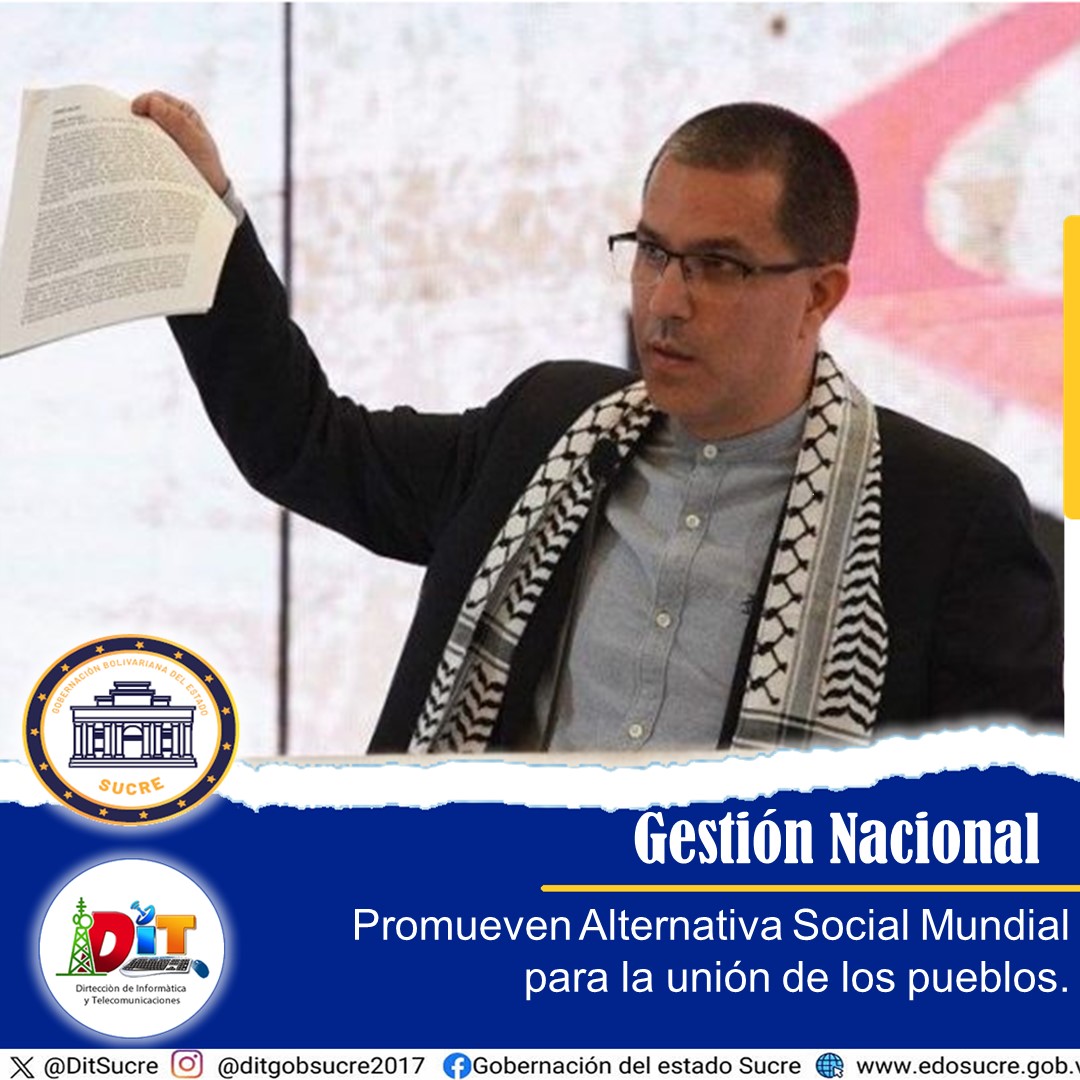 #DeInterés | El secretario Ejecutivo del ALBA-TCP, @jaarreaza, promovió la lectura del histórico documento del Encuentro de la Alternativa Social Mundial, evento que se realizó en Caracas, el pasado #18Abr y reunió más de 60 países del mundo.

#VenezuelaPaísDeEsfuerzoPropio