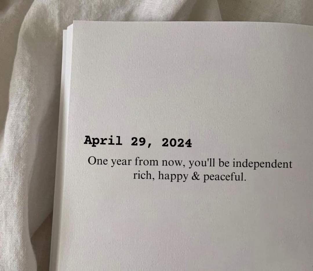 One year from now, you'll be independent, Rich, happy & peaceful ❤️ nothing is impossible.. Claim it!!
#motivationalquote #claimit