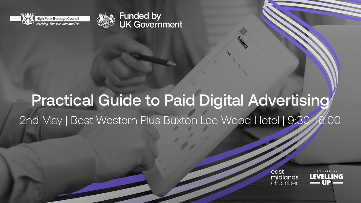 If you want to know how to get set up or techniques to get the most out of your current advertising, join expert @ZaddleMarketing for the next Paid Digital Advertising workshop: 📅 2 May | Lee Wood Hotel, Buxton, High Peak 🔗 bit.ly/49JM2sZ #Accelerator #UKSPF