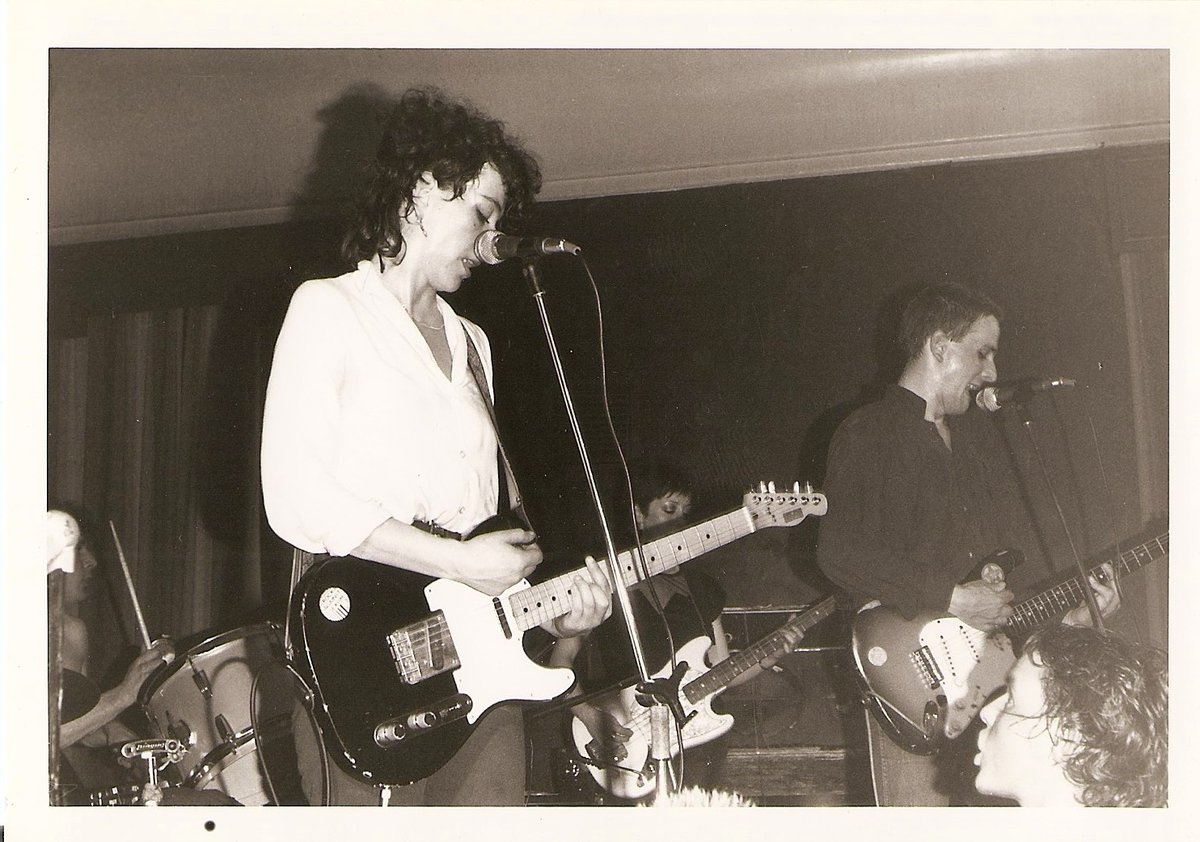 Couple of photos of The Au Pairs at The Golden Eagle, from May 1980. Archive credit: Mick Geoghegan @MightyMighty_