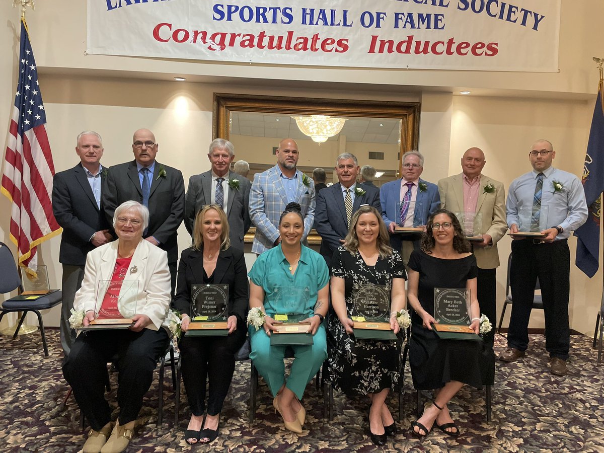 Coach Micaletti was inducted into the Lawrence County Sports Hall of Fame yesterday. Congratulations, Coach!