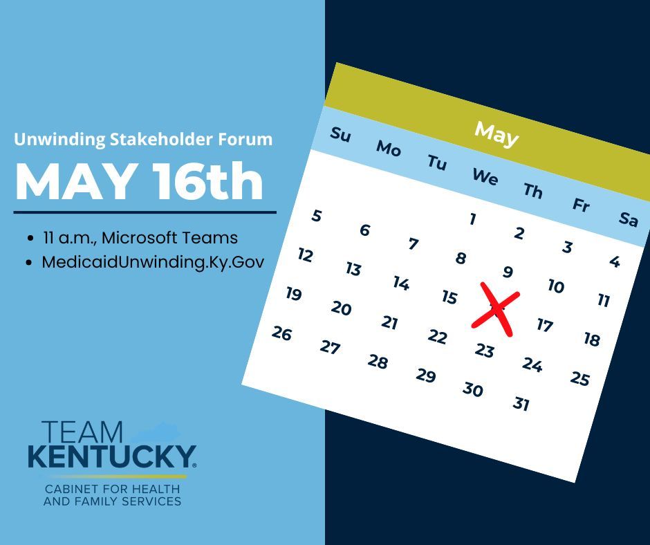 The next Medicaid Unwinding Stakeholder forum is just a few weeks away. Mark your calendars for May 16th! ➡️ Previous recordings and meeting materials can be accessed at buff.ly/44jVAZG. ➡️ Register for the May 16 forum here: buff.ly/3wfpYJ4