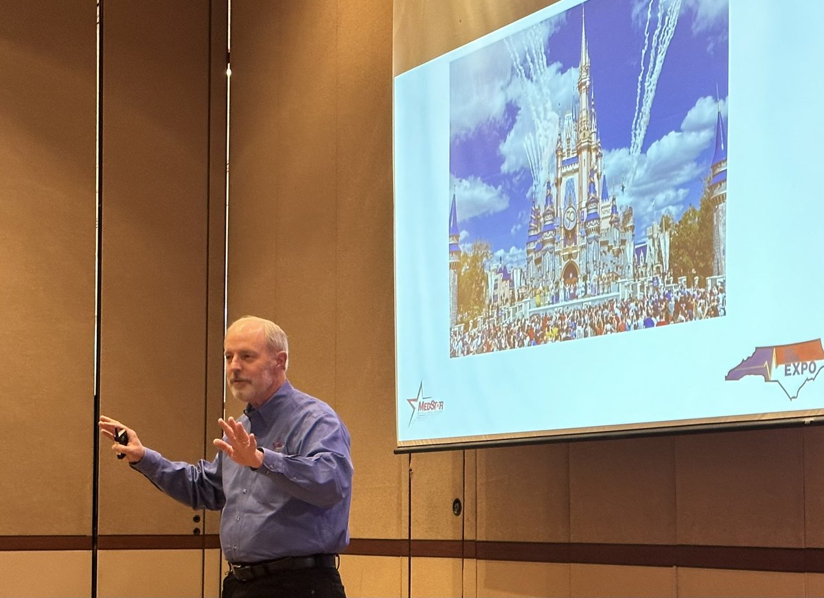 @MattZavadsky keynotes at @NCOEMS_EMToday talking lessons from @Disney if you aren’t in the room here’s my @EMS1 interview with Matt ems1.com/ems-one-stop/a… @ktcollopy @hp_ems