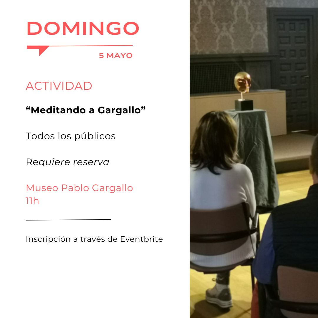 📌 DOMINGO: ACTIVIDAD 'Meditando a Gargallo' | @MuseoGargallo @ZCultura @zaragoza_es