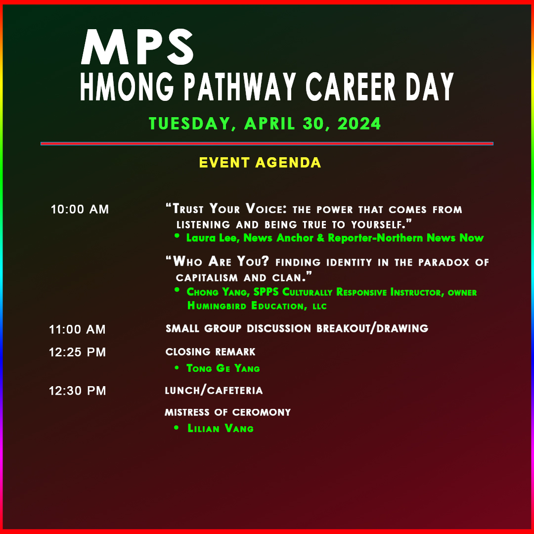 Henry/Camden High School is hosting the MPS Hmong Pathway Career Day on Tuesday, April 30 from 9:15 a.m. to 1:30 p.m. This event is a fantastic opportunity for students and families from Olson and Henry to explore various career pathways. It includes student performances, guest…