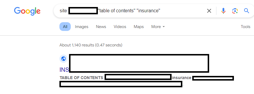 TalebKabbara's tweet photo. Cont'd: 20,000 niche site analysis

Do the following and thank me later.

Perform search in google: 

site:yourdomain + [one of the below]

1- "Suggested for you"
2- "recent posts"
3- "related posts"
4- "frequently asked questions"
5- "FAQ"
6- "table of contents"
7- "category"
8- "tag"

If any of these searches result in more than 100 pages, do me a favour and remove those widgets/sidebars/sections from your site

Internal linking that is not done in content will generate a huge number of links that look like duplicates in the SERPs for the above search operator.

Whilst it may help users with their journey (UX), i have noticed it harms your SEO.

I am not saying this is the sole problem for your site to tank in organic traffic, but it is a major issue and it is common among thousands of the niche sites I've analysed since Jan 2024.

The 8 anchors above (and their variants) are very common among hundreds of thousands of sites.

The more you differentiate your pages from the mainstream templates/widgets, the safer it is that your site is not affected by any algorithm updates.

This is not an HCU or March Core update only analysis, this applies to all former and future algorithm updates.

Let's look at some examples without mentioning any domain names:

For this site, there are 1,320 pages with "table of contents" in them.

The site above is in the Insurance niche.

If we add "insurance" to the search operator above:

site:domain "table of contents" "insurance"

we get 1,140 pages. I'm not talking about keyword cannibalisation here, I'm talking about duplicate content about "insurance" with a common label (table of contents).

Imagine how confusing this is for Google or other search engines to pick the right page for the search query.

Now, "insurance" is a very generic term, why not narrow it down to "home insurance"?

It gets even worse! 1,230 pages of those appear in SERPs.

Here's something interesting. If I remove "table of contents" from the search query, I still get 1,880 pages.

Turns out there are "categories" where "home insurance" is one of these categories present on all 1,880 pages.

If I remove "category" from the search query, I get 80 pages.

site:domain "home insurance" -"category" -"table of contents".

Do you notice the issue here?

I think, and I'm not sure yet, this is harming your SEO.

I want to work with niche site owners who are willing to test this and remove/deindex those "labels" from their pages.