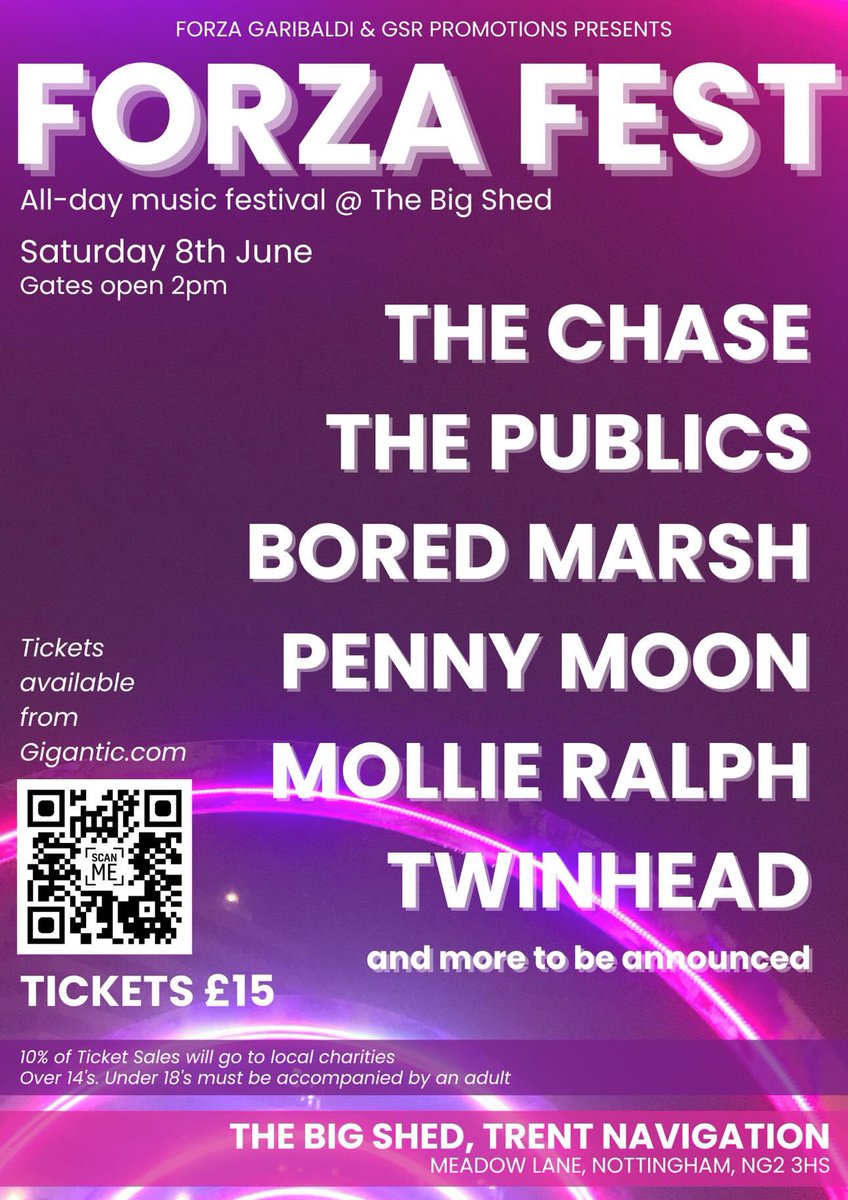 Gig announcement gigantic.com/forza-fest-tic… @Forza_Fest @Forza_Garibaldi @OFL_TheChase @ThePublicsBand @NFFC #NFFC