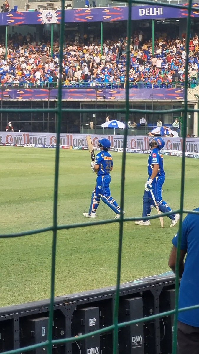 Got a chance to see @ImRo45 and @surya_14kumar up close during the recently concluded #MIvsDC at 
Arun Jaitley Cricket Stadium 🤩
A dream come true!
@mipaltan @TEAM45R0