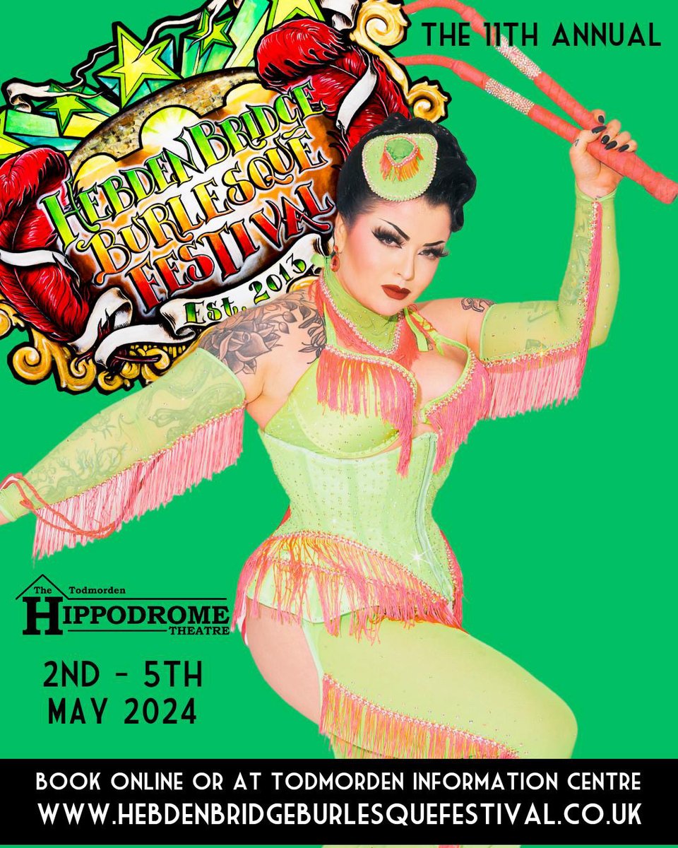⭐️Get your tassels, top hats and feather boas at the ready! This bank holiday weekend we're looking forward to the 11th annual @hebdenburlyfest starring the crème de la crème of burlesque, cabaret and circus entertainment. Check it out: 🎟 hebdenbridgeburlesquefestival.co.uk #whatsonhb