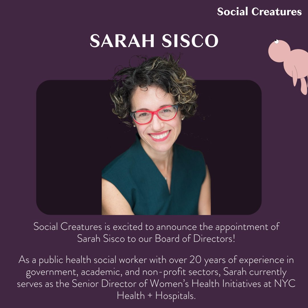 We are excited to announce the appointment of Sarah Sisco to our Board of Directors!