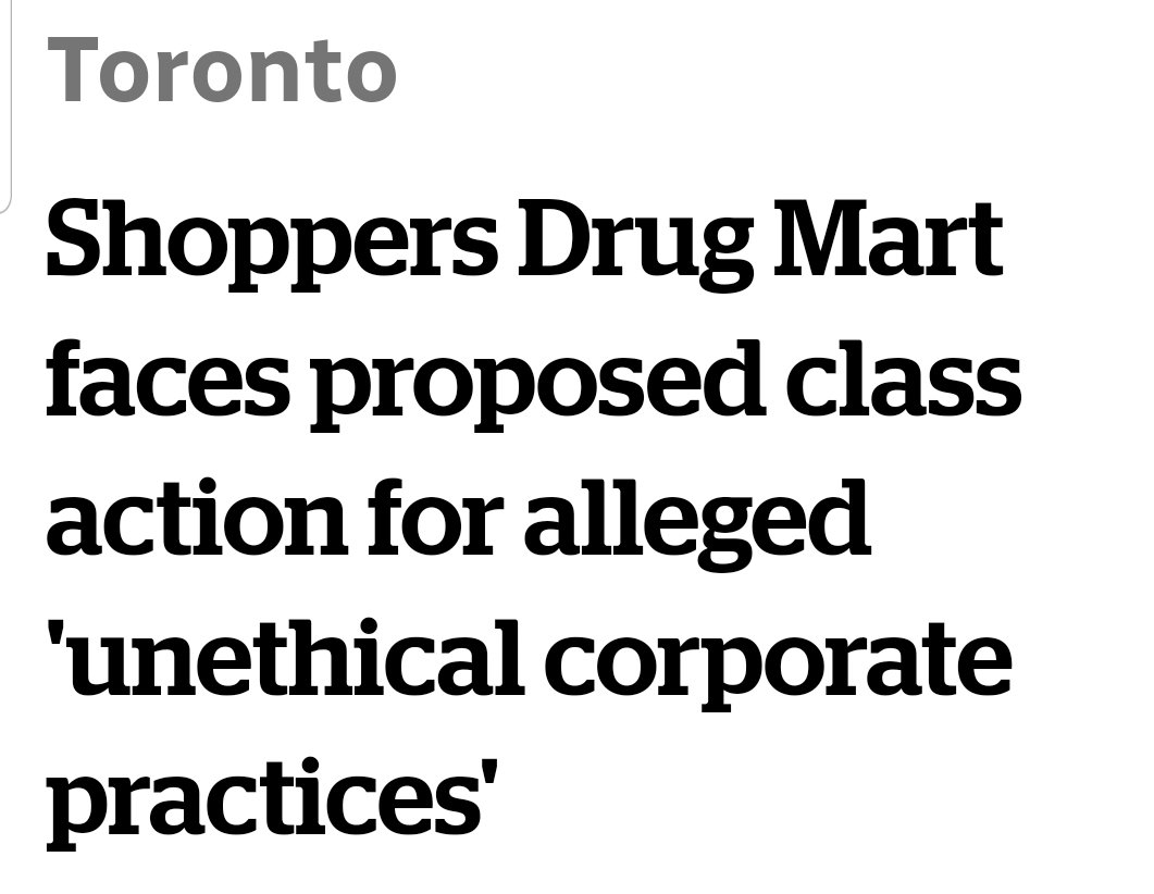 A proposed class action against Shoppers Drug Mart was filed in Ontario Superior Court on April 11, 2024 on behalf of current and former franchise owners in the province. cbc.ca/news/canada/to…