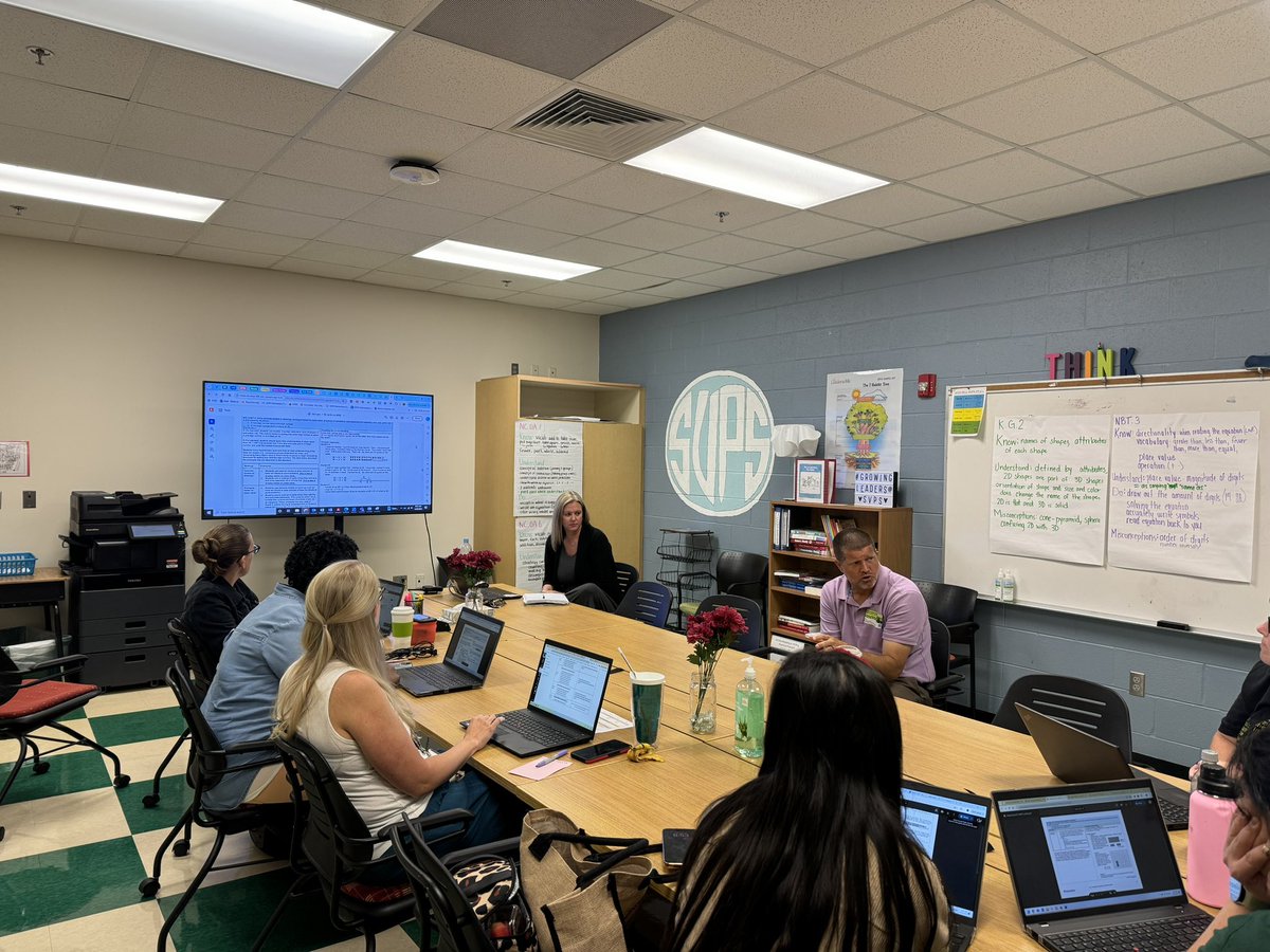 Staff are spending their Monday with @drewpolly - taking time to unpack standards and plan how to finish strong this school year! #TeamUCPS 🐾🙌🏻 @AGHoulihan @Renee_McKinnon1 @UCPSNC