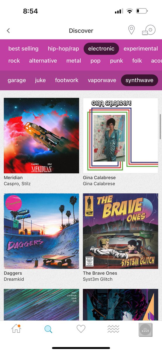 (Sings in Jeffersons) Moving on u-u-p! Thank you for your support! ‘The Brave Ones’ currently sits at #4 in Synthwave on Bandcamp! Congrats also to @CasproMusic Gina Calabrese and @dreamkid83 for making toppers!