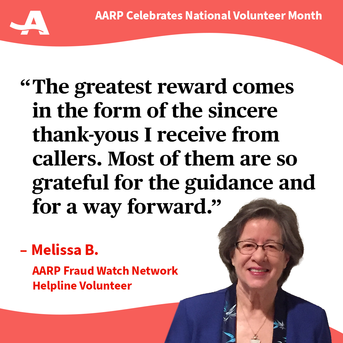 Call AARP Fraud Watch Network Helpline if you or a loved one has been targeted by a scam or fraud. Trained fraud specialists and volunteers field thousands of calls each month. Call 877-908-3360 toll-free, weekdays 8 a.m. to 8 p.m. #MeaningfulMonday #NationalVolunteerMonth