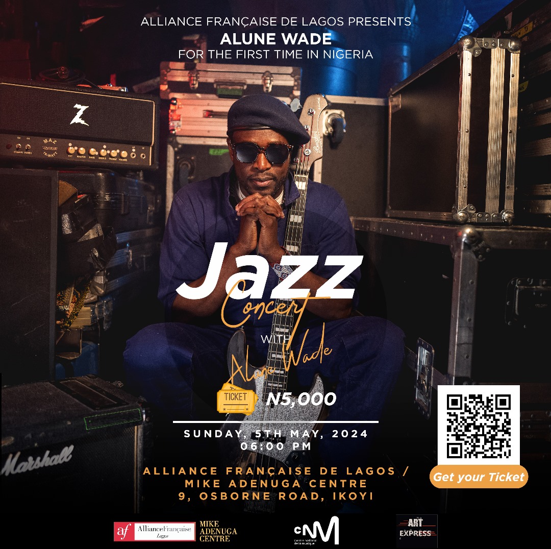 Get ready, Lagos! For the first time, the sensational Alune Wade is set to electrify the city with his world-renowned jazz and Afrobeat fusion at Alliance Française. Click on the link below to get your🔗 tickets: aflagos.extranet-aec.com/events/detail/… Don’t miss out on the legacy in the making!