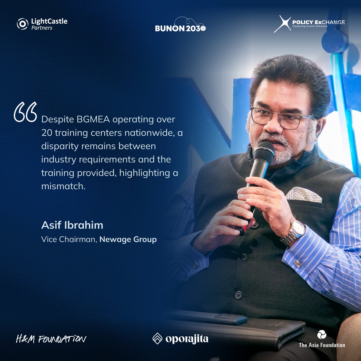 At the second Bunon 2030 dialogue, Asif Ibrahim, Vice Chairman of Newage Group, highlighted the need for alignment between industry requirements and the available training. 

#Bunon2030 #Oporajita #ApparelSector #FutureOfWork #SustainableGrowth #IndustryInsights #WomenEmpowerment