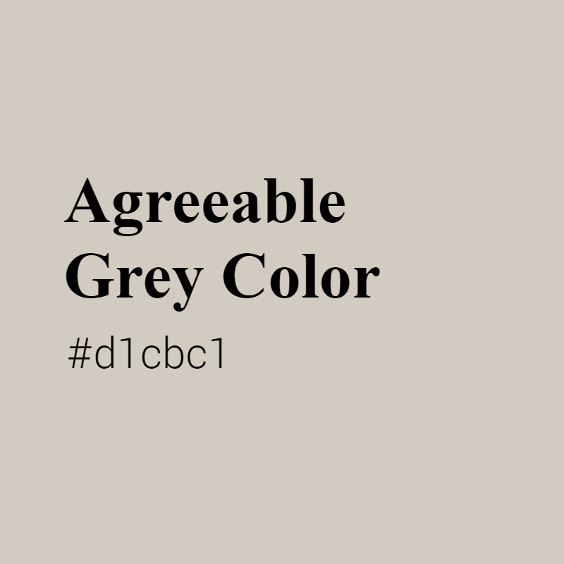Agreeable Grey color #d1cbc1 A Cool Color with Grey hue! 
 Tag your work with #crispedge 
 crispedge.com/color/d1cbc1/ 
 #CoolColor #CoolGreyColor #Grey #Greycolor #AgreeableGrey #Agreeable #Grey #color #colorful #colorlove #colorname #colorinspiration