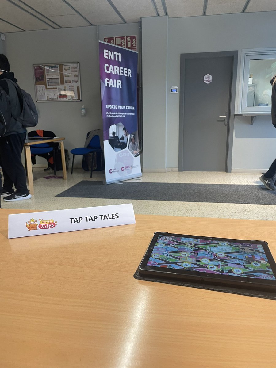 Estamos en la Enti Career Fair (<a href="/ENTI_BCN/">ENTI - Escola de Noves Tecnologies</a>) <a href="/taptaptales/">Tap Tap Tales</a>