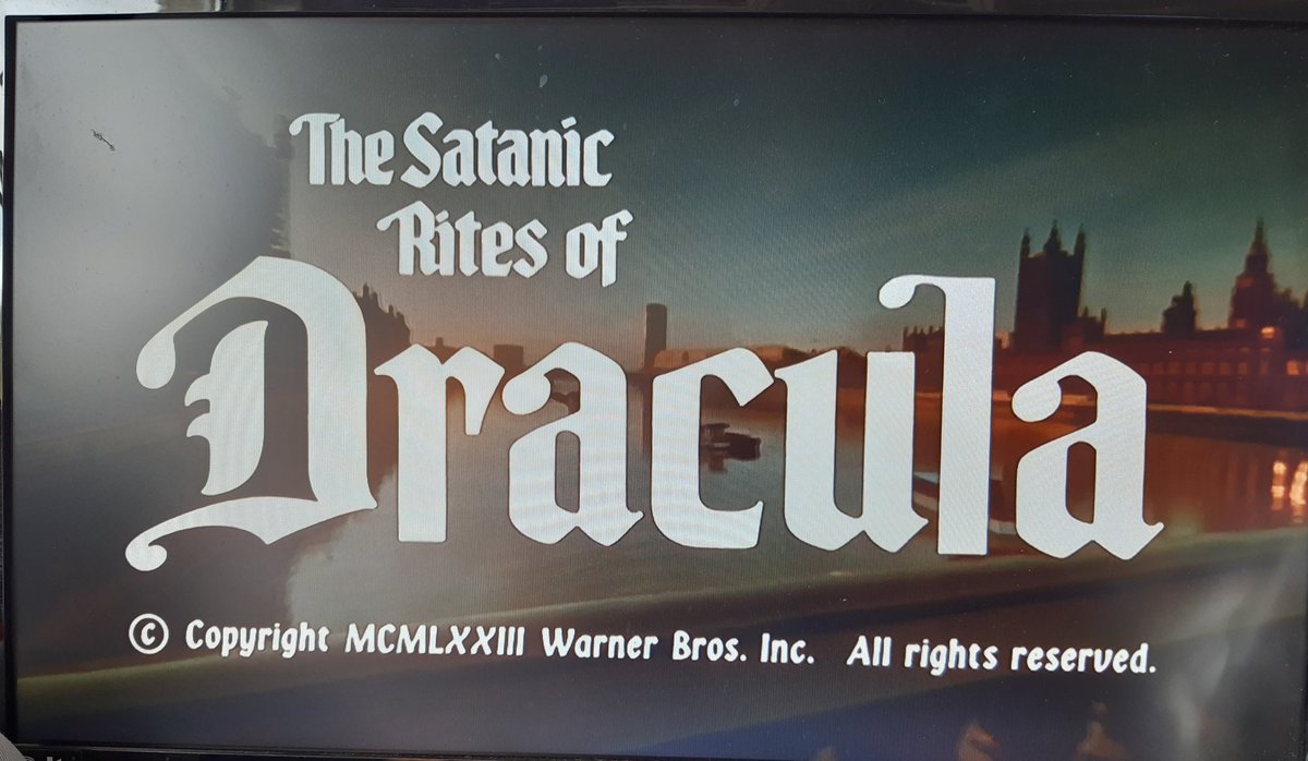 Going with an absolute stone cold classic 70's Hammer in the studio this afternoon. I know a lot of people dismiss this film, & even Chris Lee thought Dracula being around in the 'modern day' was stupid, but I disagree, & it's very much a favourite of mine.