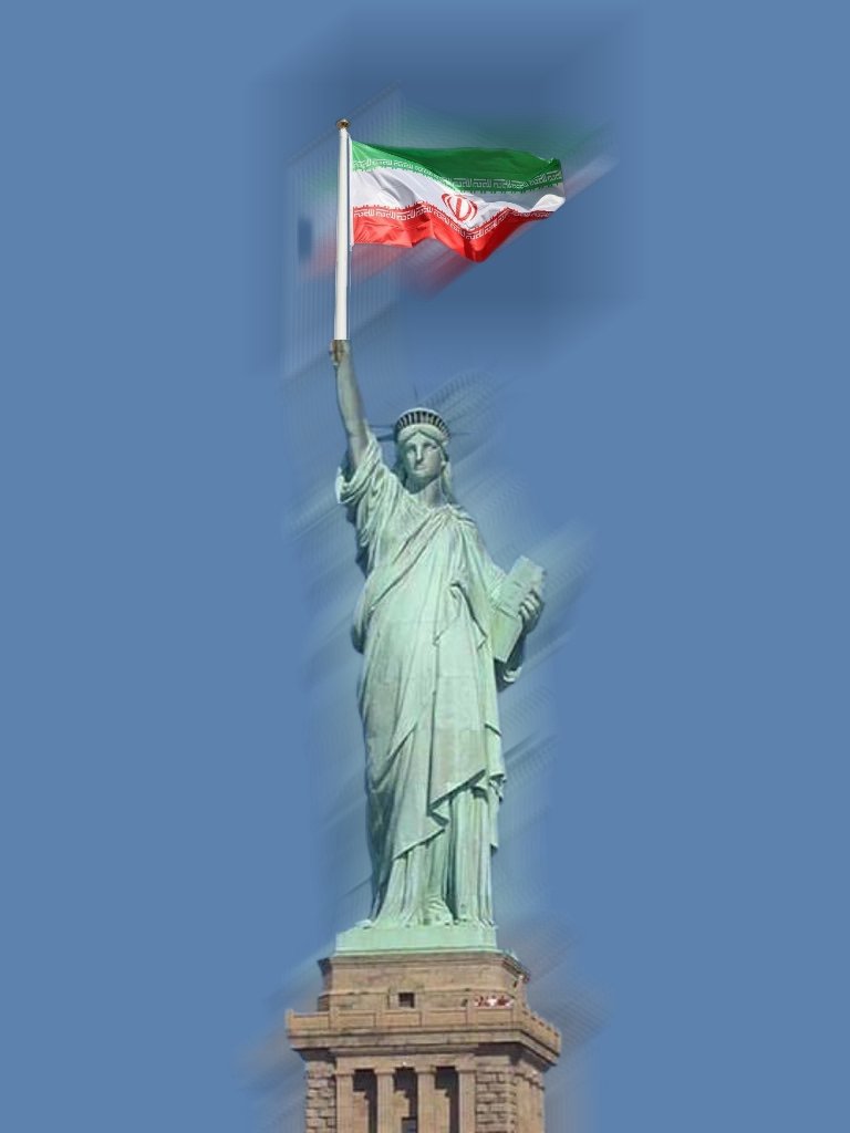 به یه دوستِ غرب‌زده‌ای گفتم ببین مجسمه آزادی هم پرچم ایرانُ گرفته دستش
گفت آخ جون یعنی باید آماده بشیم از این خراب‌ شده بریم آمریکا؟!
بهش گفتم خیلی خری