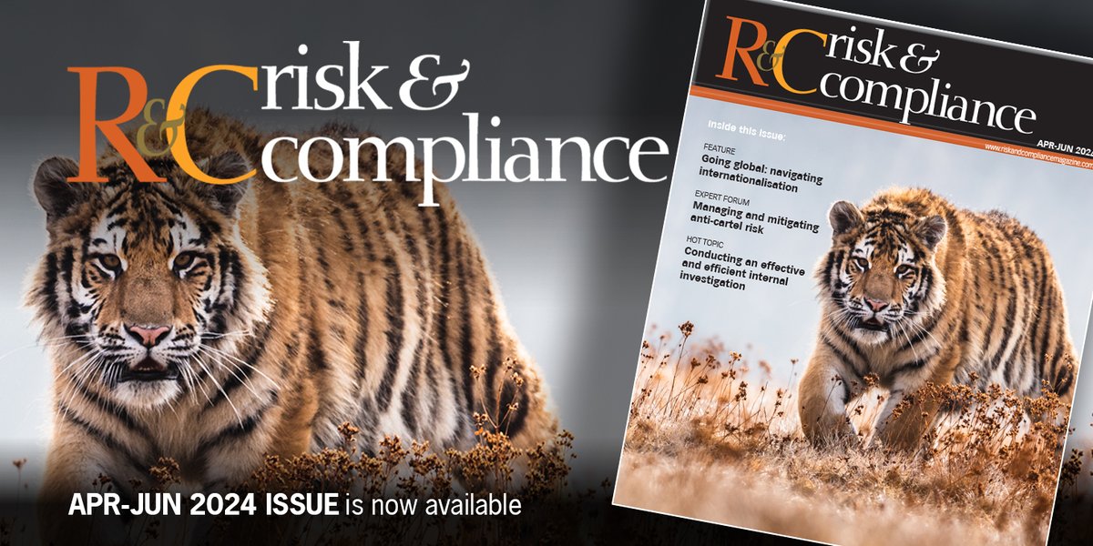 In the new Apr-Jun 2024 issue of Risk & Compliance magazine, catch up on the latest thought leadership from: @BDOGlobal, @MarshGlobal, the Society of Corporate Compliance and Ethics (@SCCE) and the @intcompassoc. Find out more here: tinyurl.com/3jmsvp76