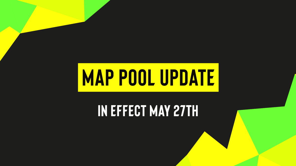 Starting from May 27th, #ESLProTour, @ESLImpact and @ESEA Leagues will all switch to the latest map pool released in the recent update.