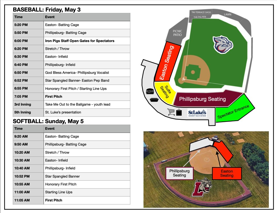 Easton-P'burg Baseball at Coca-Cola Park! Get your tickets online!